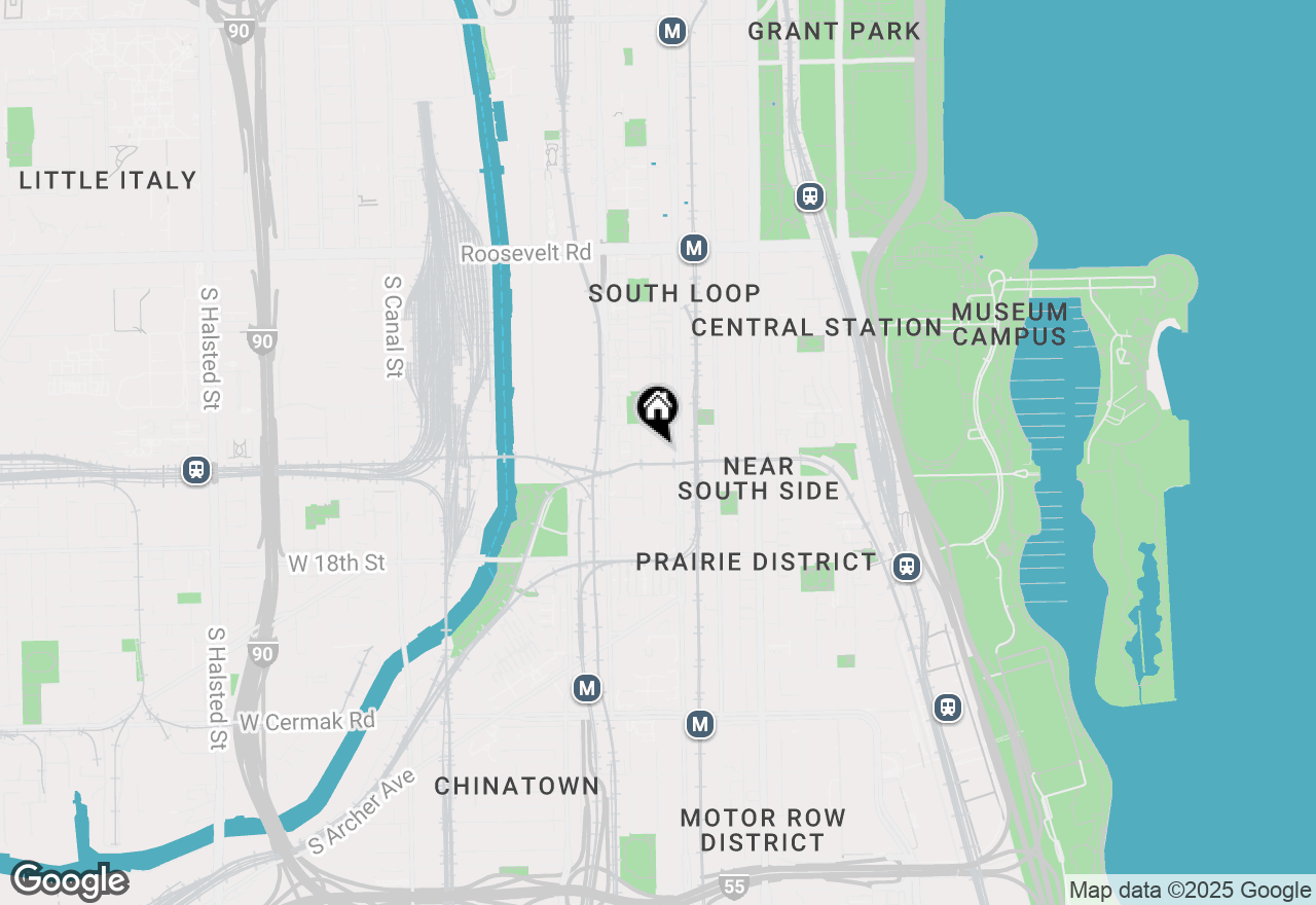 Map of 1530 S State Street #17B, Chicago, IL 60605