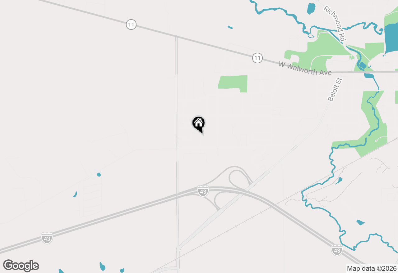 Map of 434 Betzer Rd #B, Delavan, WI 53115