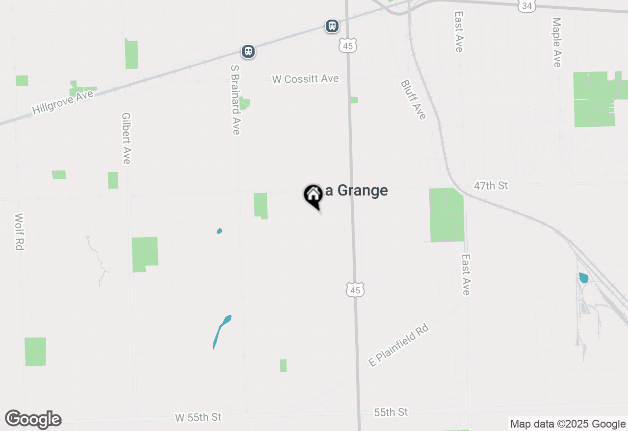 Map of 545 S Catherine Avenue, La Grange, IL 60525