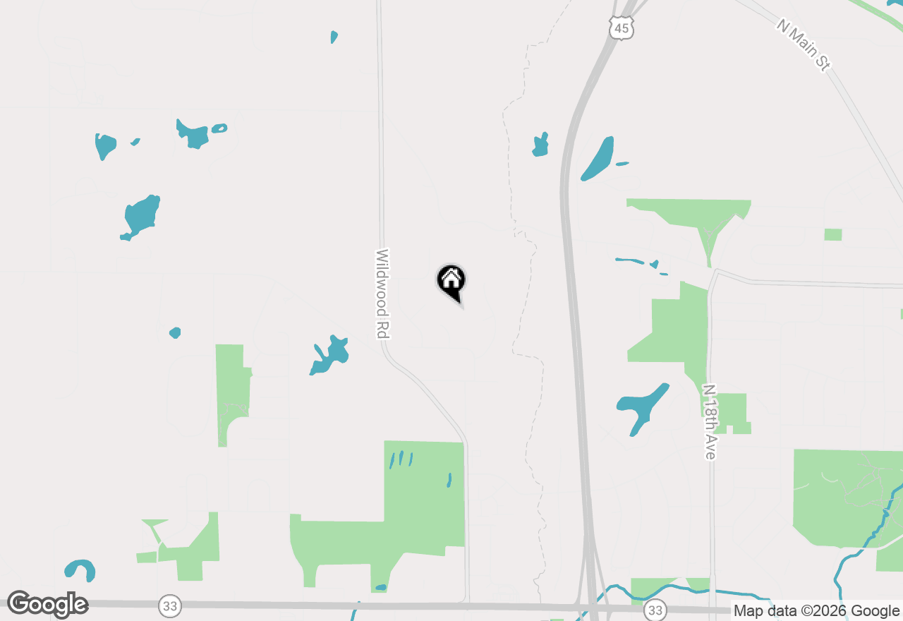 Map of 1423 Lower Forest Ct, West Bend, WI 53090