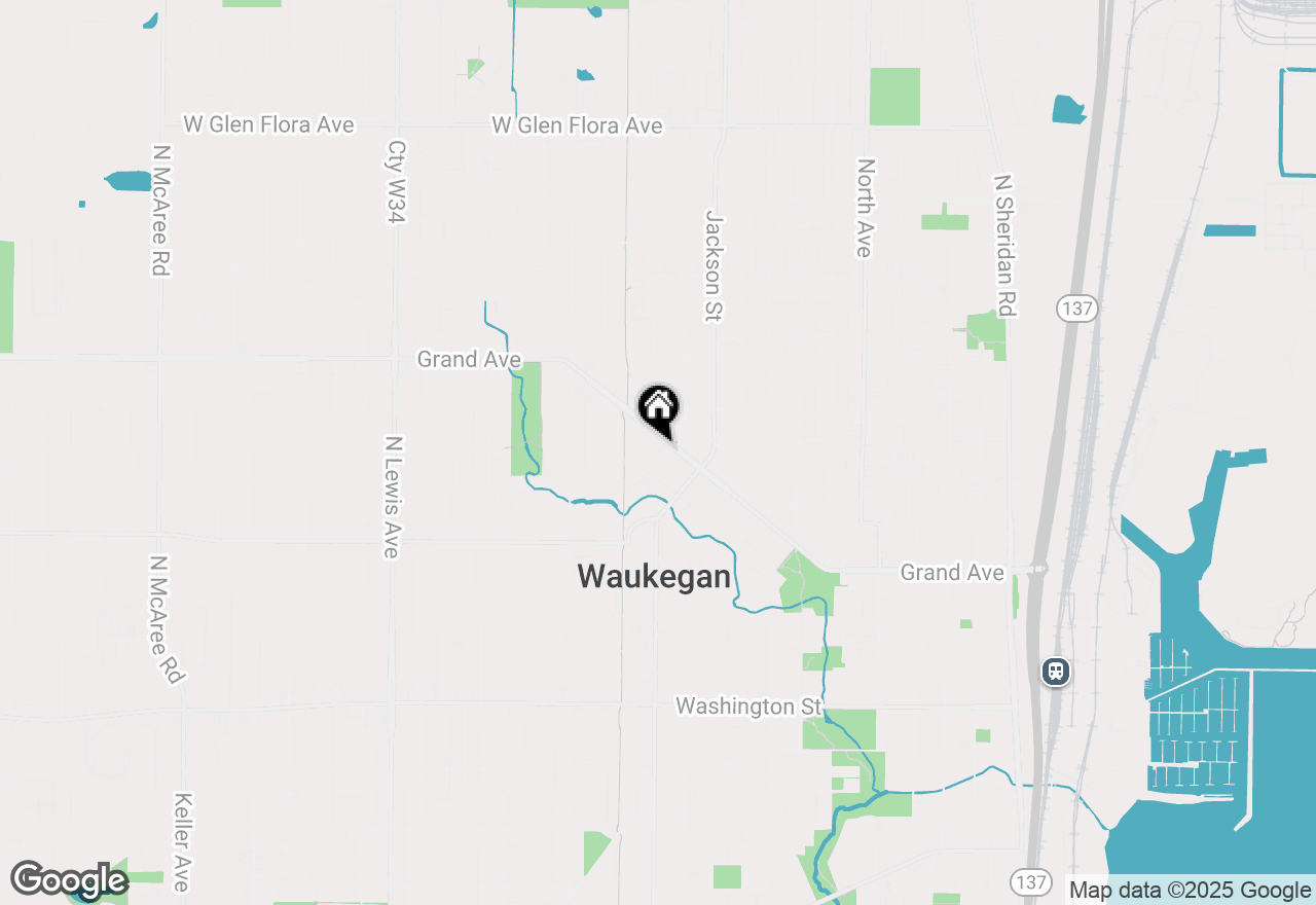 Map of 1003 Grand Avenue #2, Waukegan, IL 60085