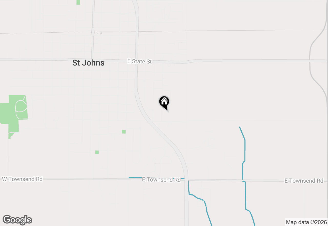 Map of 609 S Baker Street, St. Johns, MI 48879
