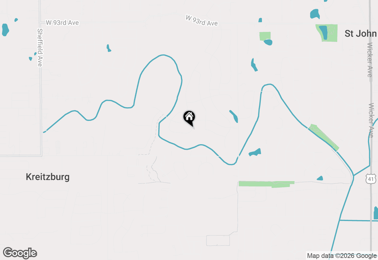 Map of 13340 Redbud Drive, St. John, IN 46311