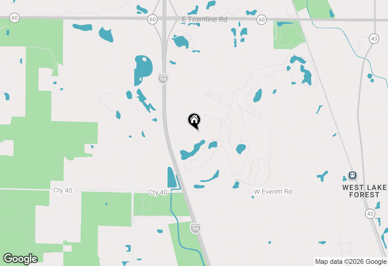 Map of 672 S Balmoral Court, Lake Forest, IL 60045