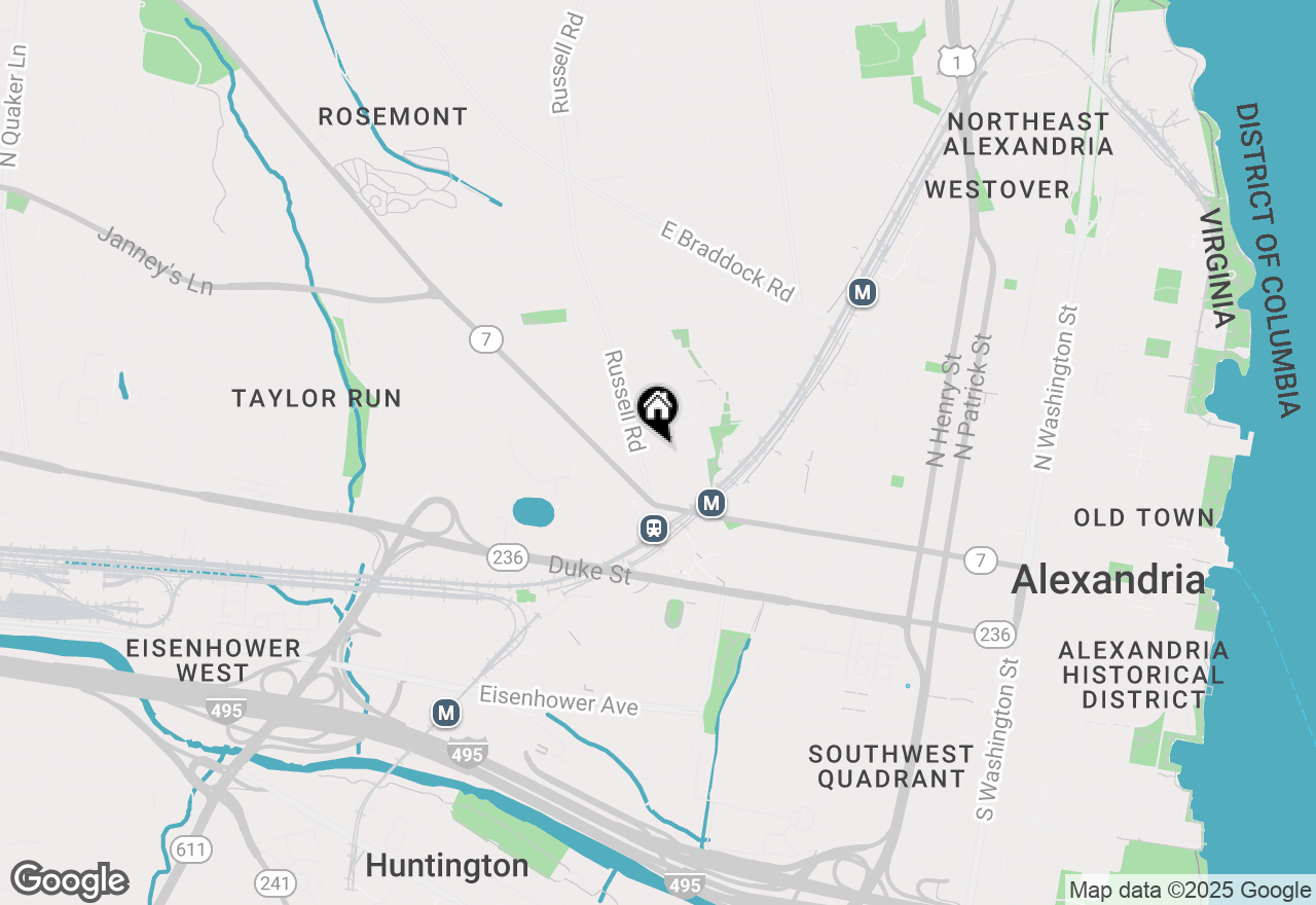 Map of 17 Cedar Street, Alexandria, VA 22301