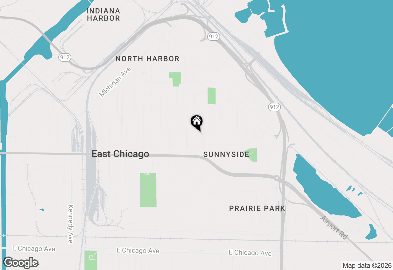 Map of 3932 Pulaski Street, East Chicago, IN 46312