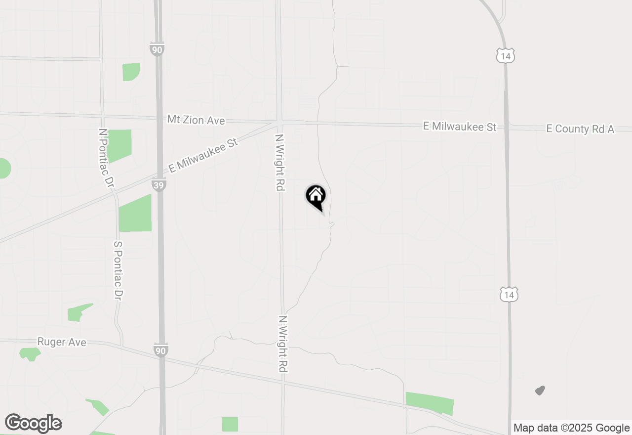 Map of 821 Columbia Drive, Janesville, WI 53546