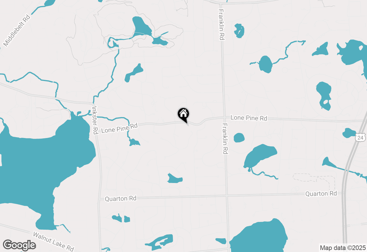 Map of 1731 Lone Pine Road, Bloomfield Hills, MI 48302
