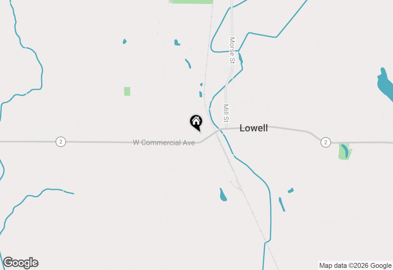 Map of 124 N Liberty Street, Lowell, IN 46356