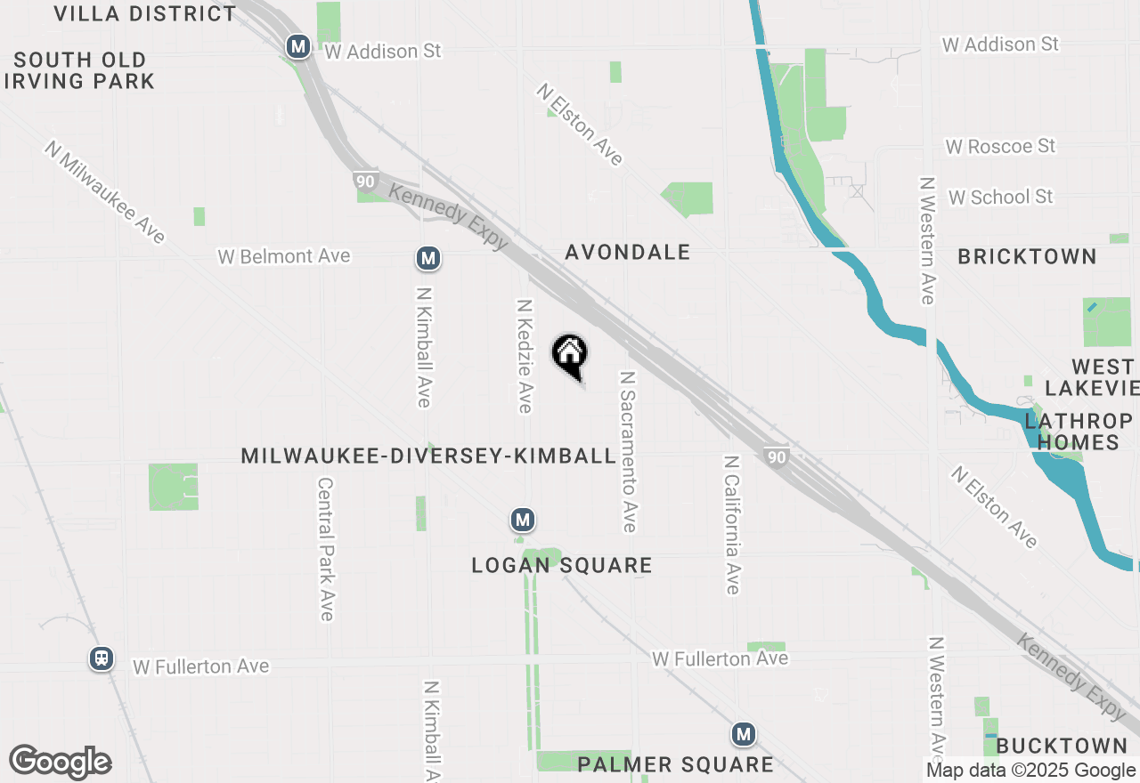 Map of 2912 N Albany Avenue #3E, Chicago, IL 60618