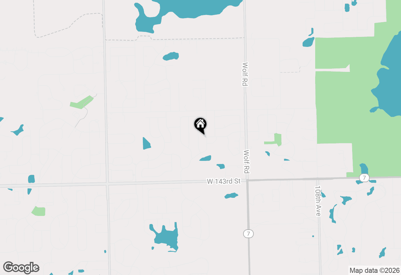 Map of 14041 Stonegate Lane, Orland Park, IL 60467