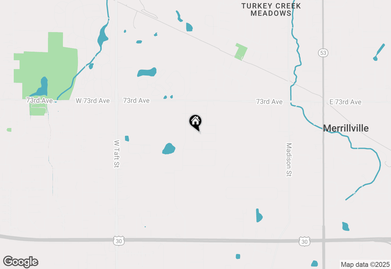 Map of 7471 Johnson Street, Merrillville, IN 46410