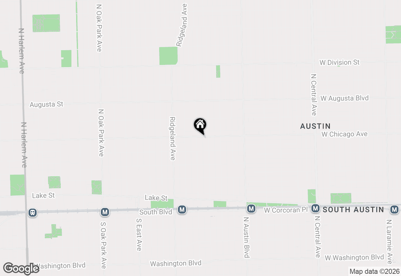 Map of 436 N Harvey Avenue #1, Oak Park, IL 60302