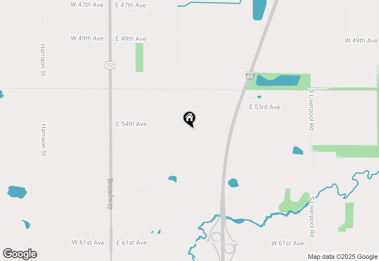 Map of 5431 Marcella Road, Merrillville, IN 46410