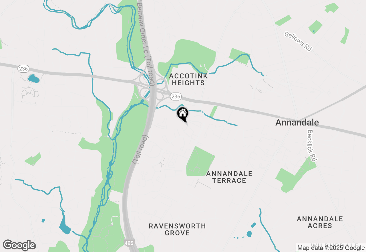 Map of 7716 Lafayette Forest Drive #167, Annandale, VA 22003