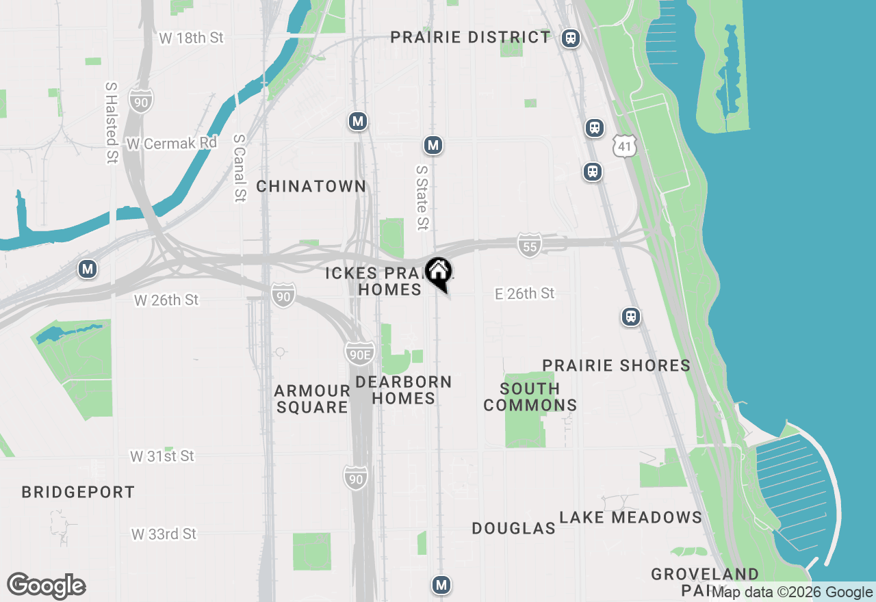 Map of 19 E 26th Street #1, Chicago, IL 60616