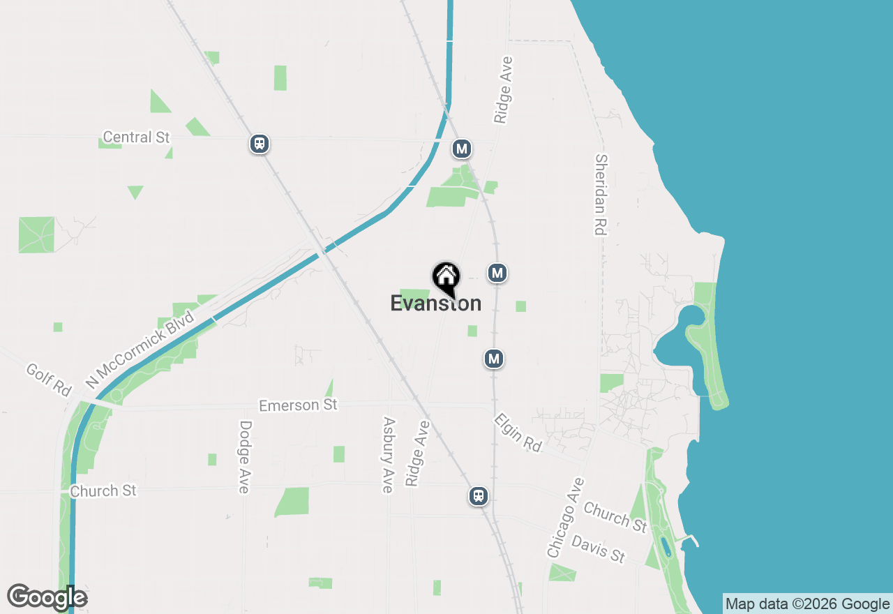 Map of 2147 Ridge Avenue #2D, Evanston, IL 60201