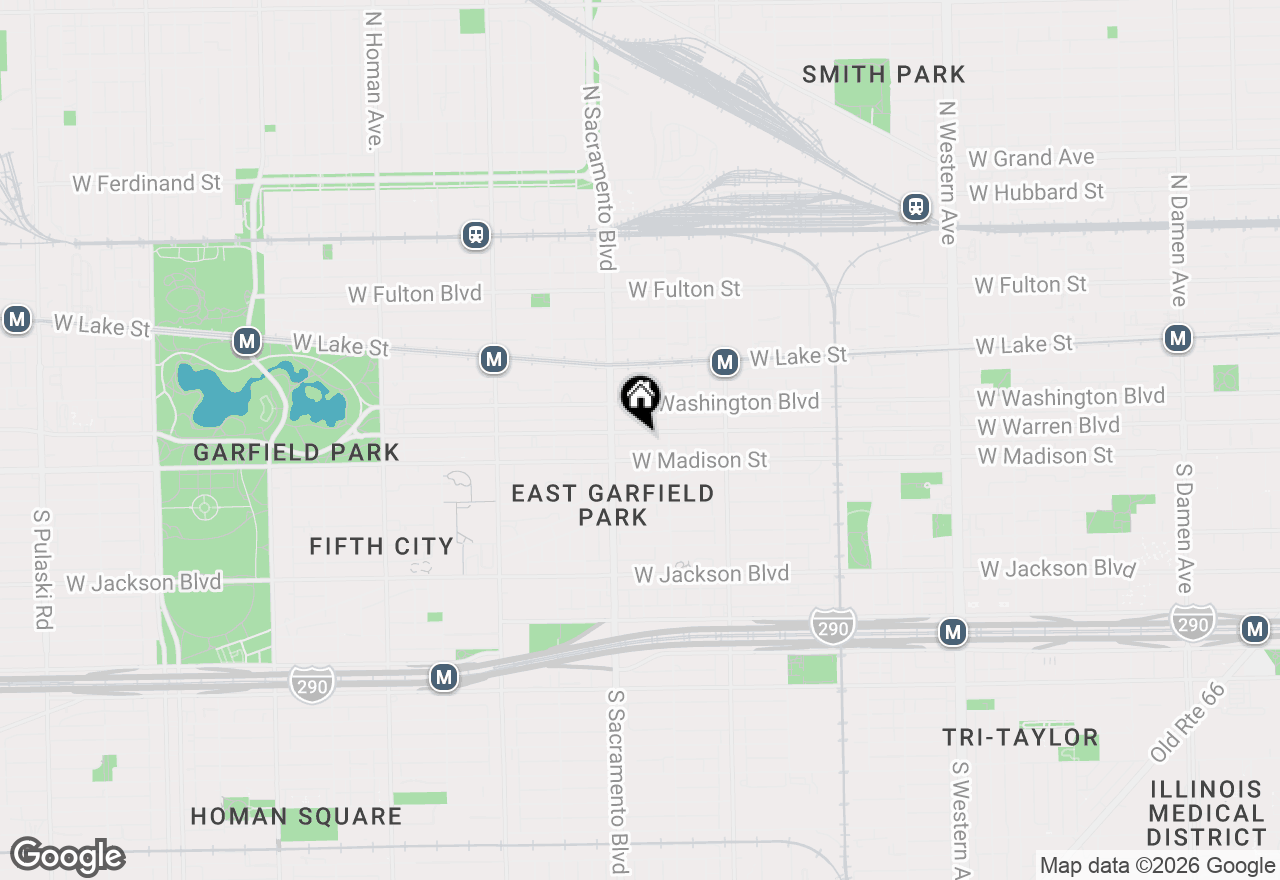 Map of 2931 W Warren Boulevard #1, Chicago, IL 60612