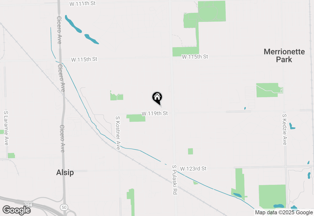 Map of 11824 S Karlov Avenue, Alsip, IL 60803