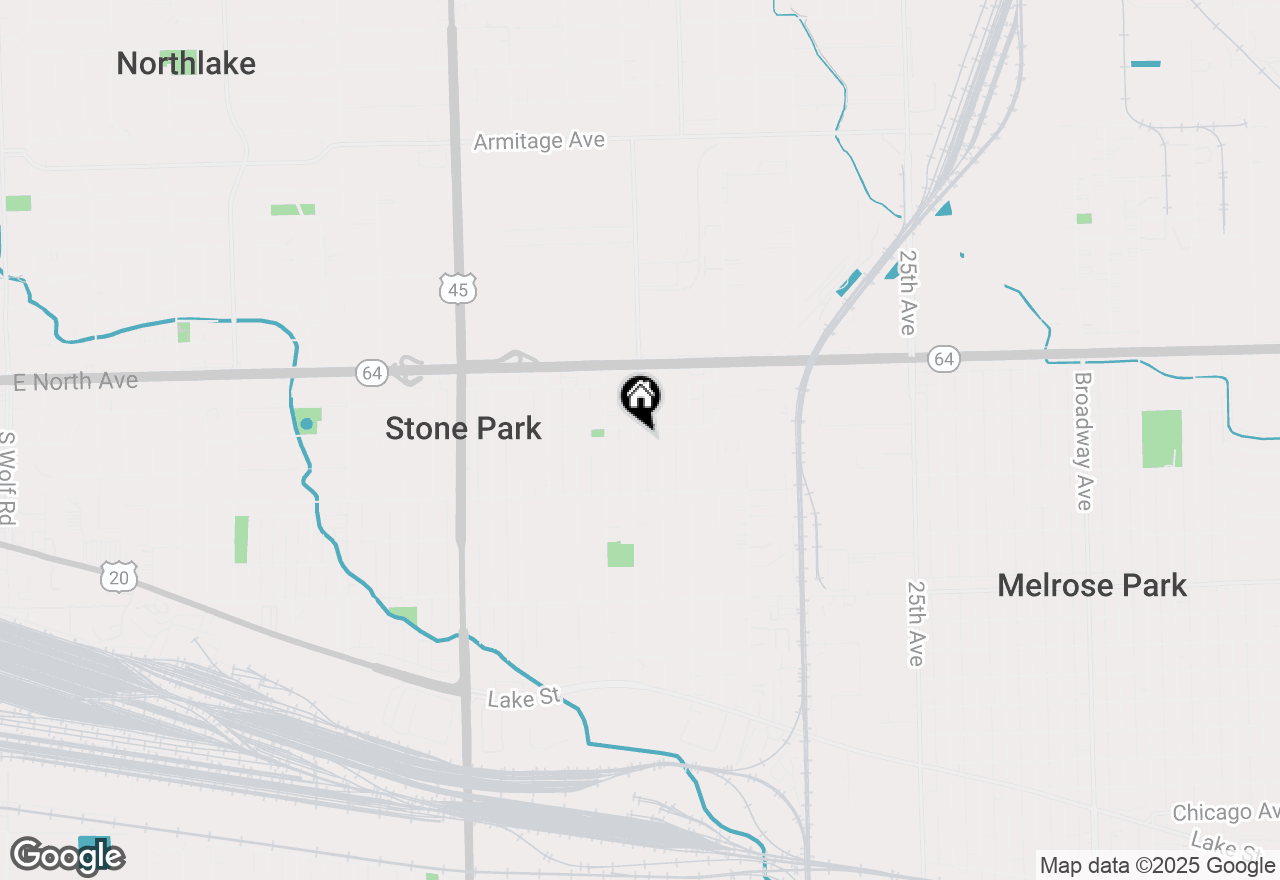 Map of 1739 N 35th Avenue, Stone Park, IL 60165