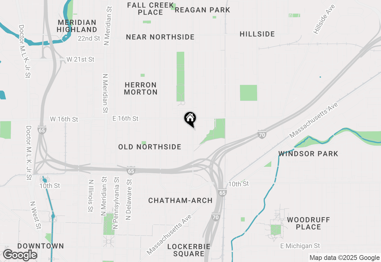 Map of 1514 N College Avenue, Indianapolis, IN 46202