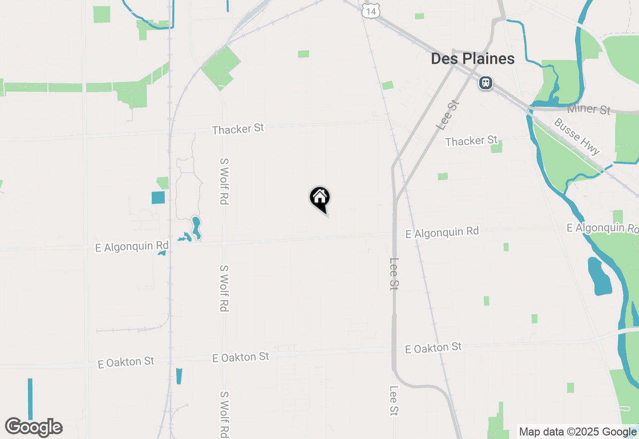 Map of 1134 Webster Lane, Des Plaines, IL 60016