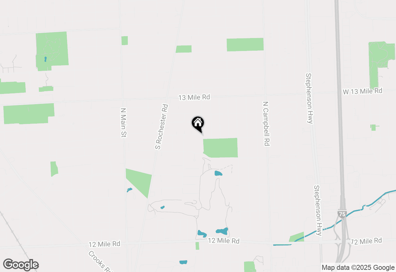 Map of 718 Devillen Avenue, Royal Oak, MI 48073