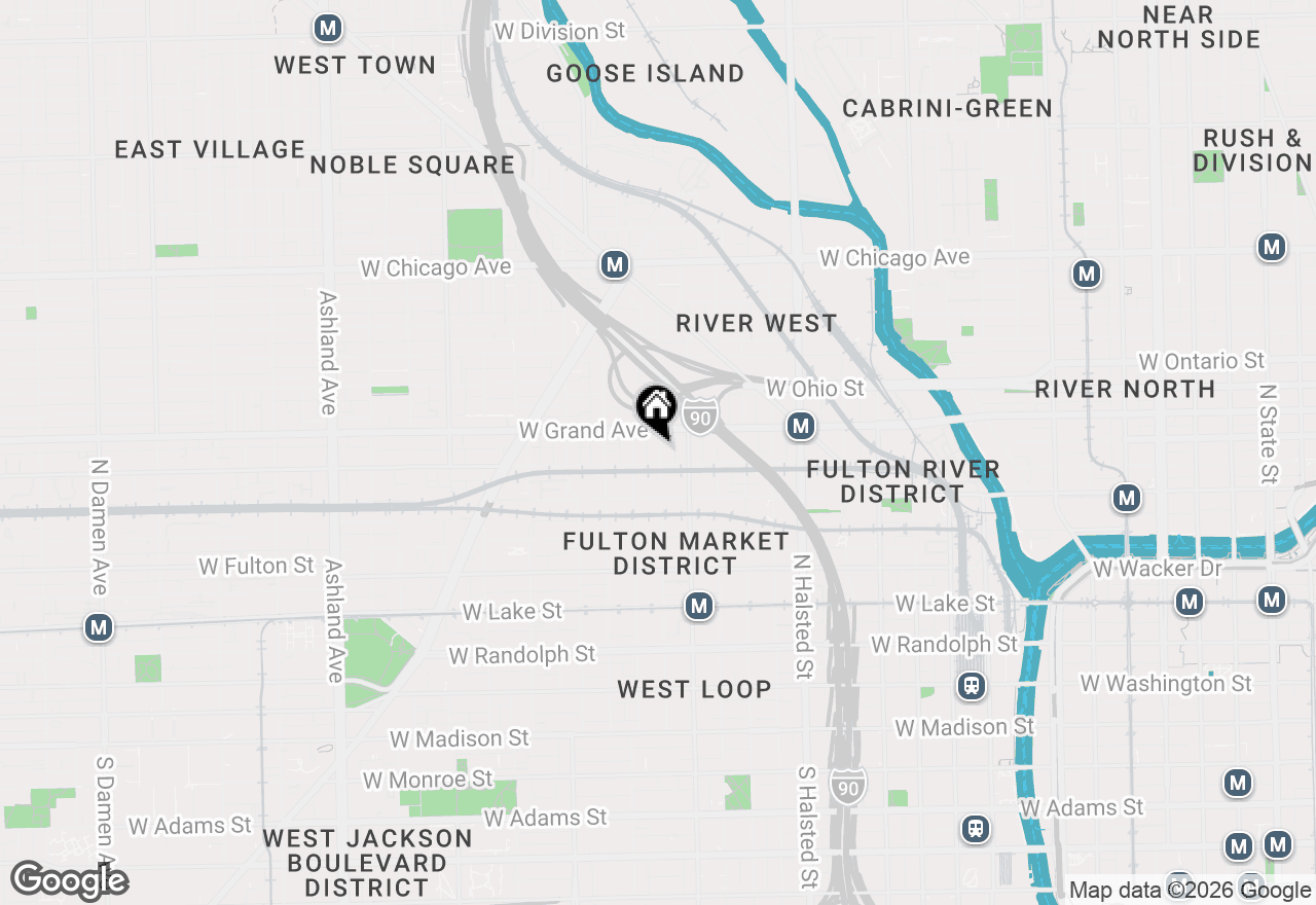 Map of 448 N Carpenter Street #D, Chicago, IL 60642