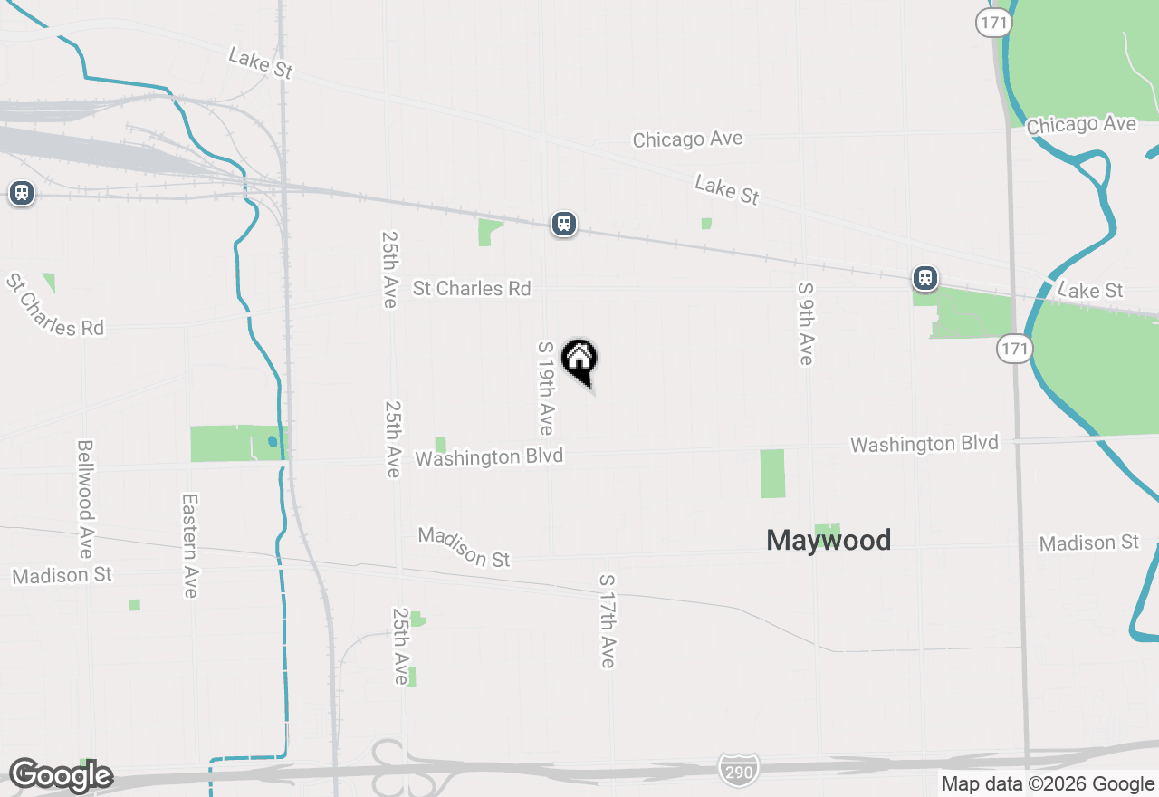 Map of (Address confidential), Maywood, Illinois 60153