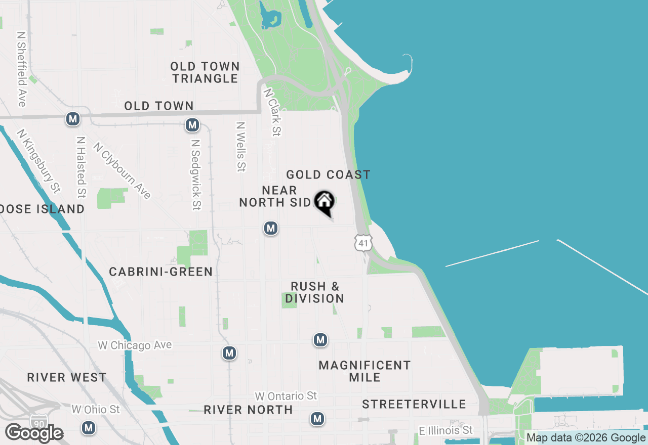 Map of 26 E Division Street, Chicago, IL 60610