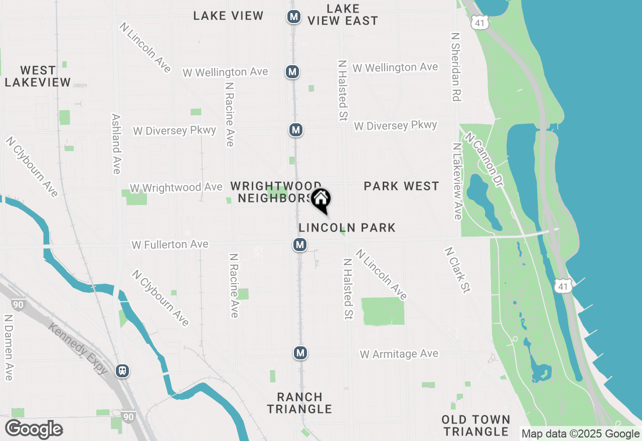 Map of 2464 N Lincoln Avenue #2S, Chicago, IL 60614