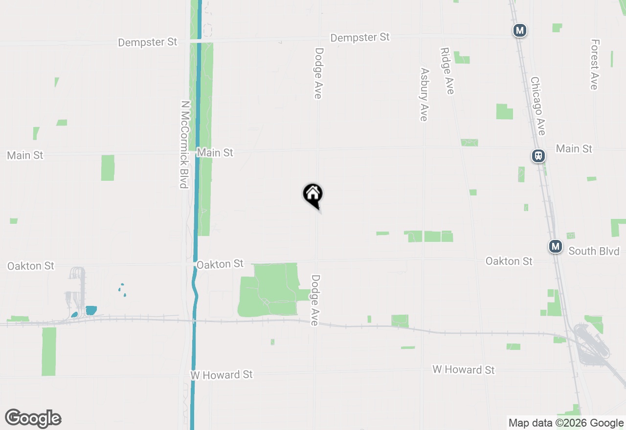 Map of (Address confidential), Evanston, Illinois 60202