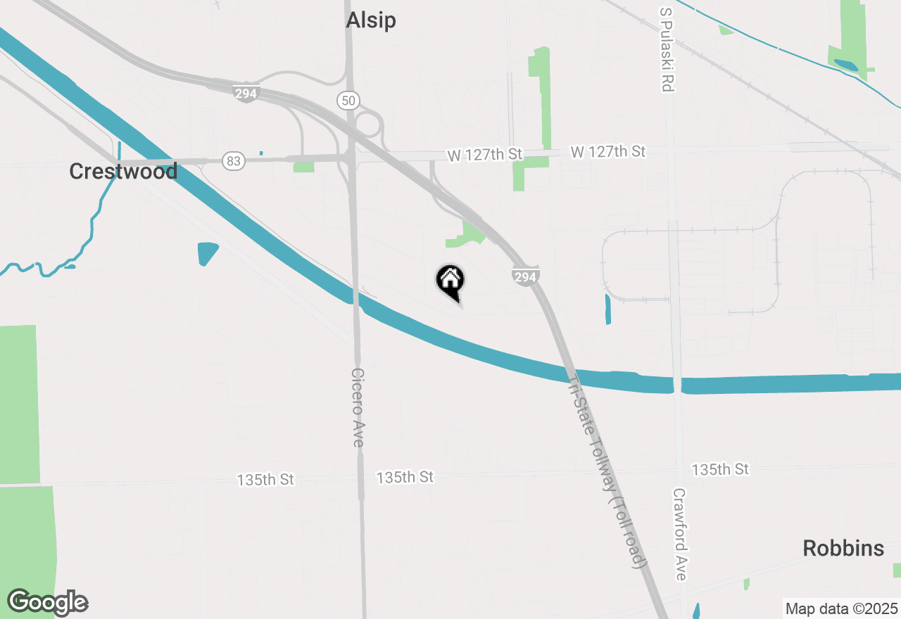 Map of 4634 W 131st Street #2S, Alsip, IL 60803