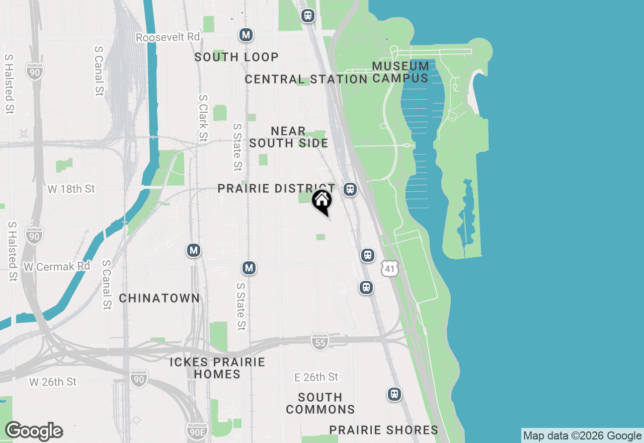 Map of 312 E Cullerton Street #C, Chicago, IL 60616
