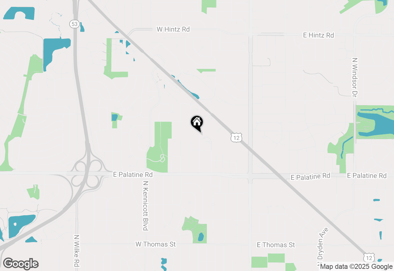 Map of 2020 N Chestnut Avenue, Arlington Heights, IL 60004