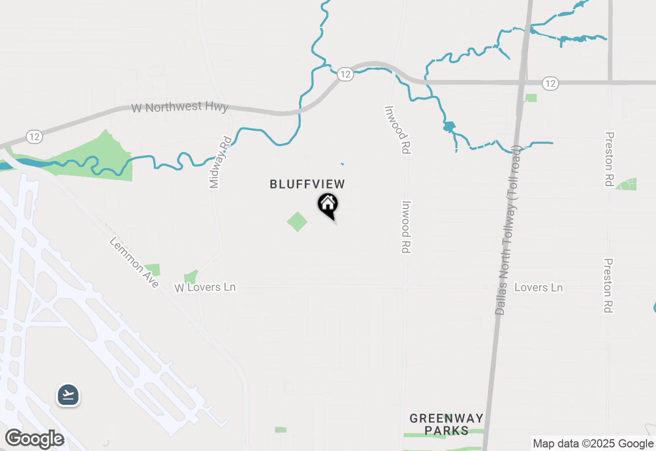 Map of 4801 W Hanover Avenue, Dallas, TX 75209