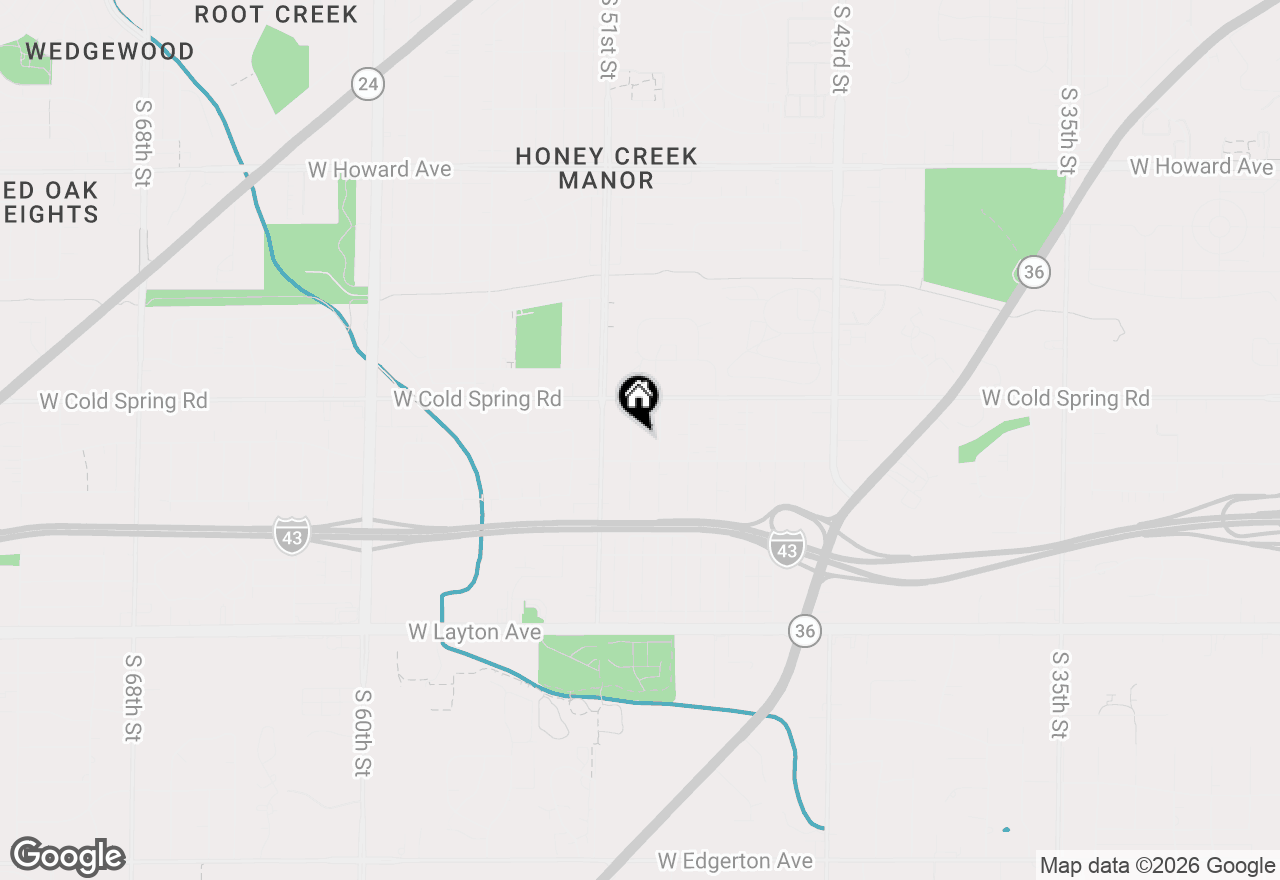 Map of 4354 S 50th St, Greenfield, WI 53220
