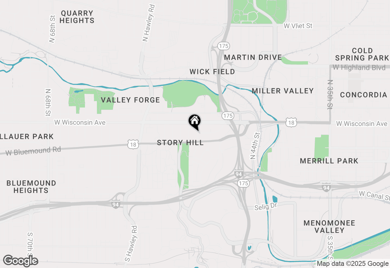 Map of 535 N 50th St #537, Milwaukee, WI 53208