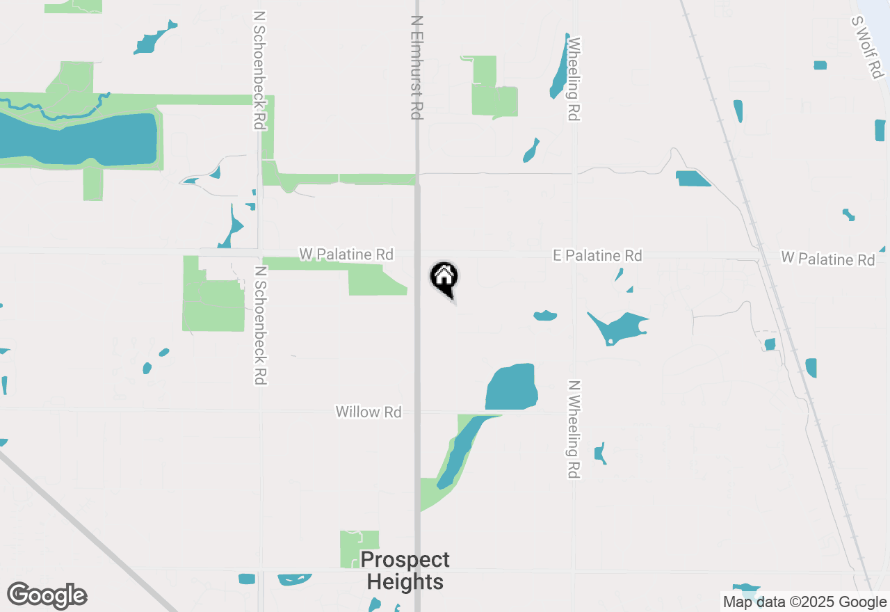 Map of 608 N Maple Street, Prospect Heights, IL 60070
