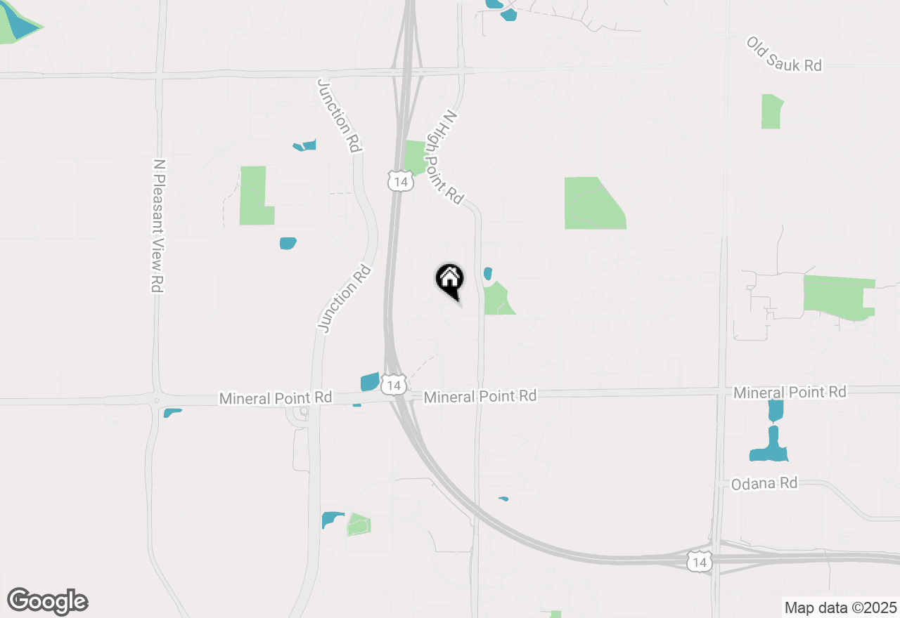 Map of 7885 E Oakbrook Circle, Madison, WI 53717