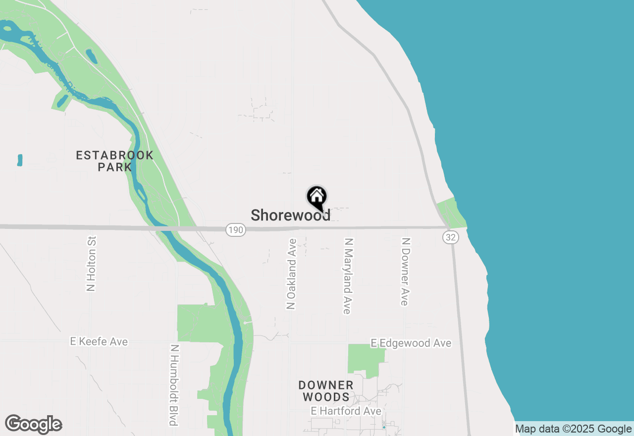 Map of 1921 E Elmdale Ct, Shorewood, WI 53211