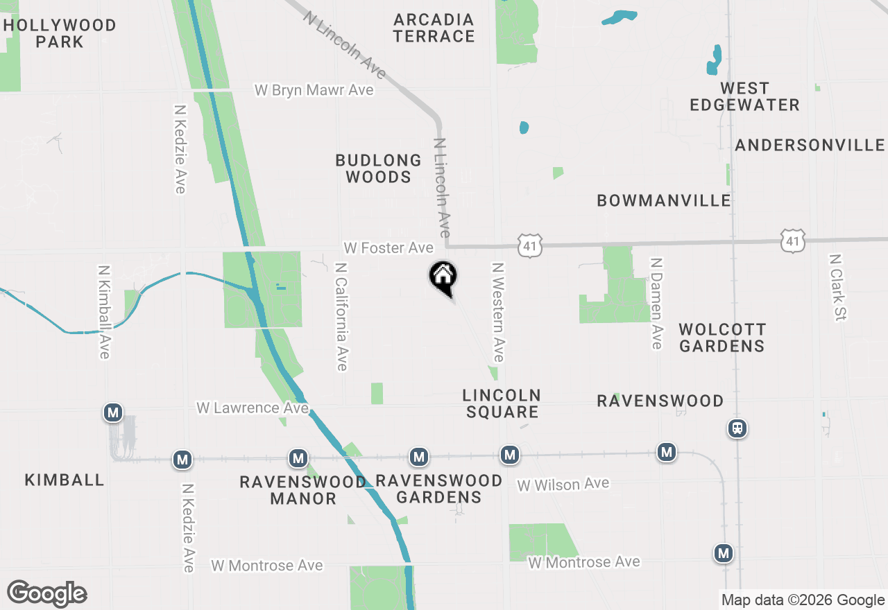 Map of 2530 W Winnemac Avenue #3W, Chicago, IL 60625