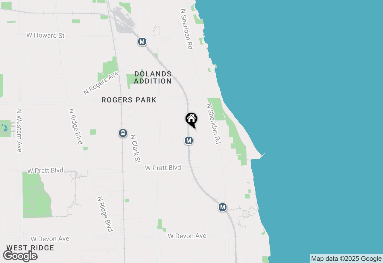 Map of 1344 W Lunt Avenue #301, Chicago, IL 60626