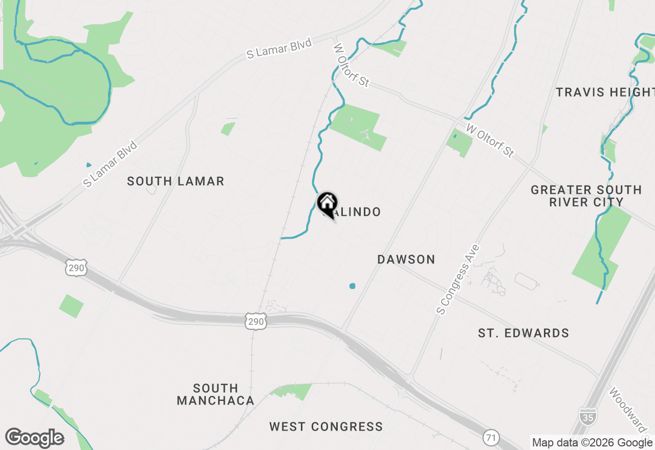 Map of 3307 Garden Villa Ln, Austin, TX 78704