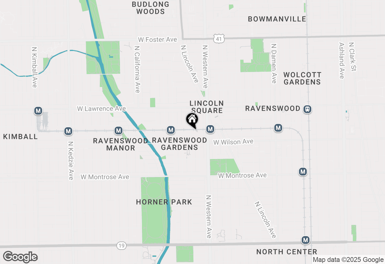 Map of 4641 N Campbell Avenue #3, Chicago, IL 60625