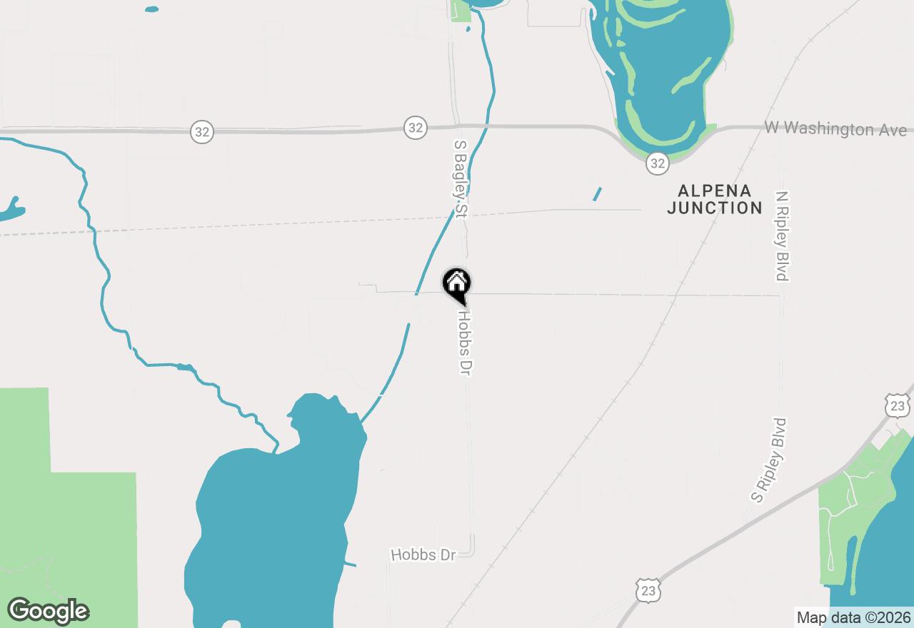 Map of 1296 Hobbs Drive, Alpena, MI 49707