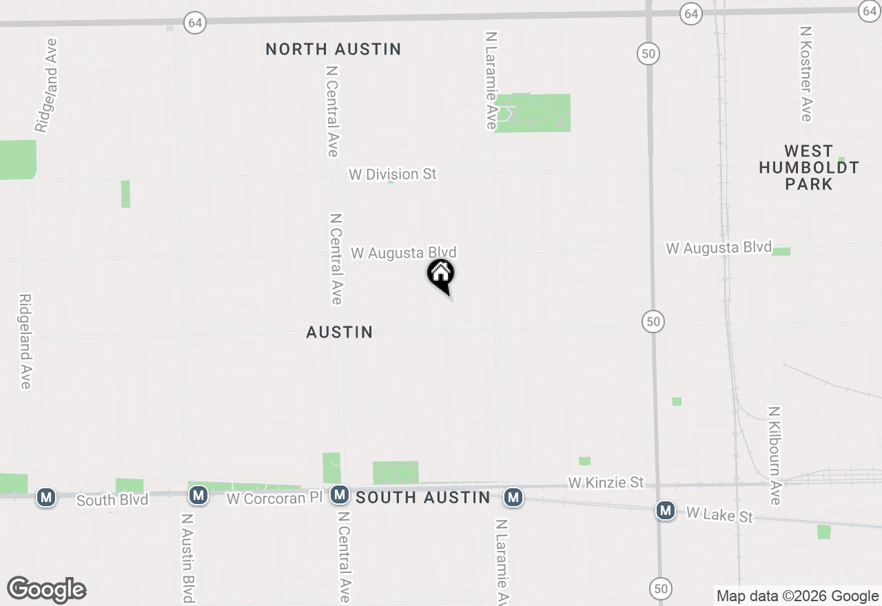 Map of 843 N Lorel Avenue, Chicago, IL 60651