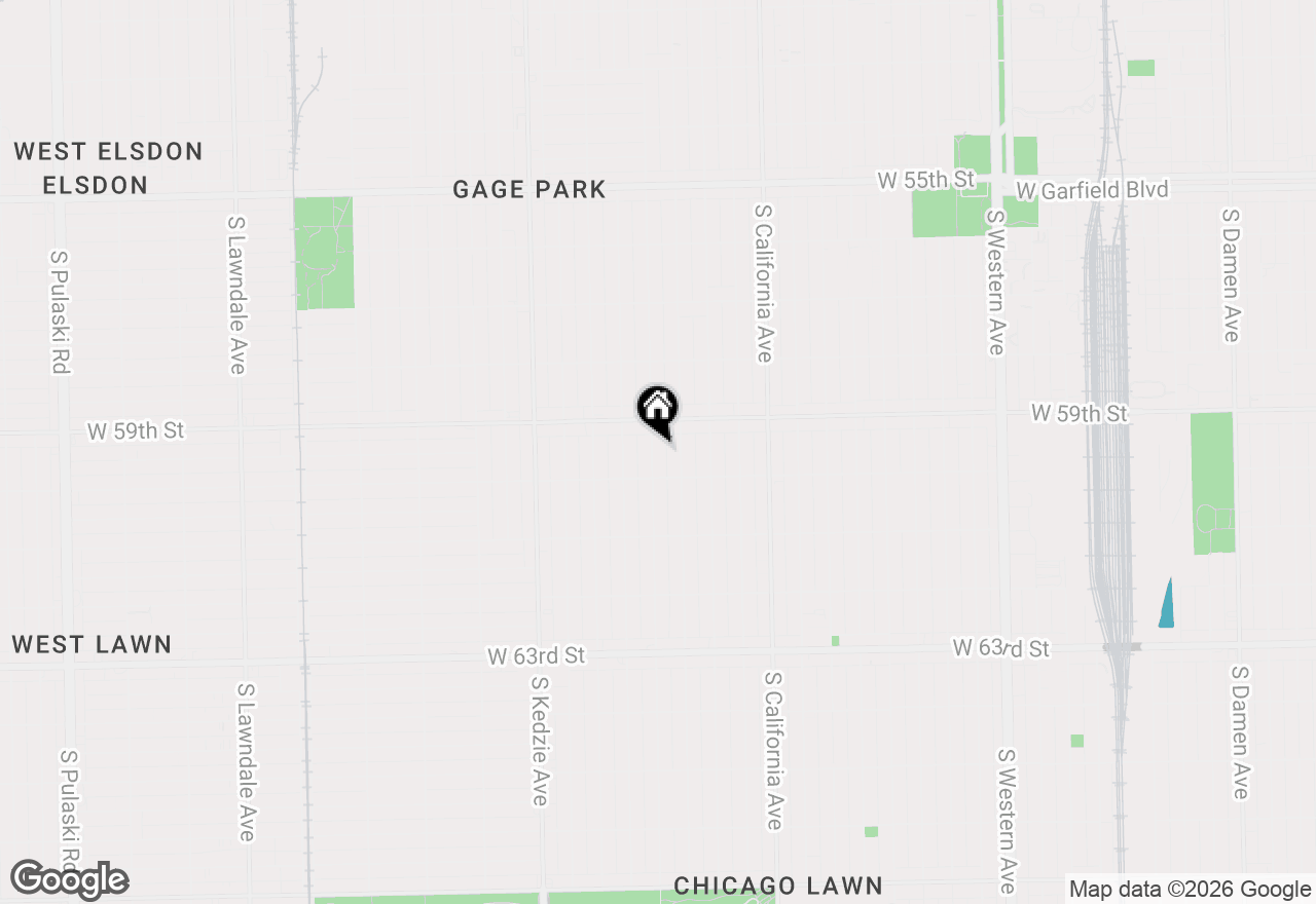 Map of 5933 S Sacramento Avenue, Chicago, IL 60629