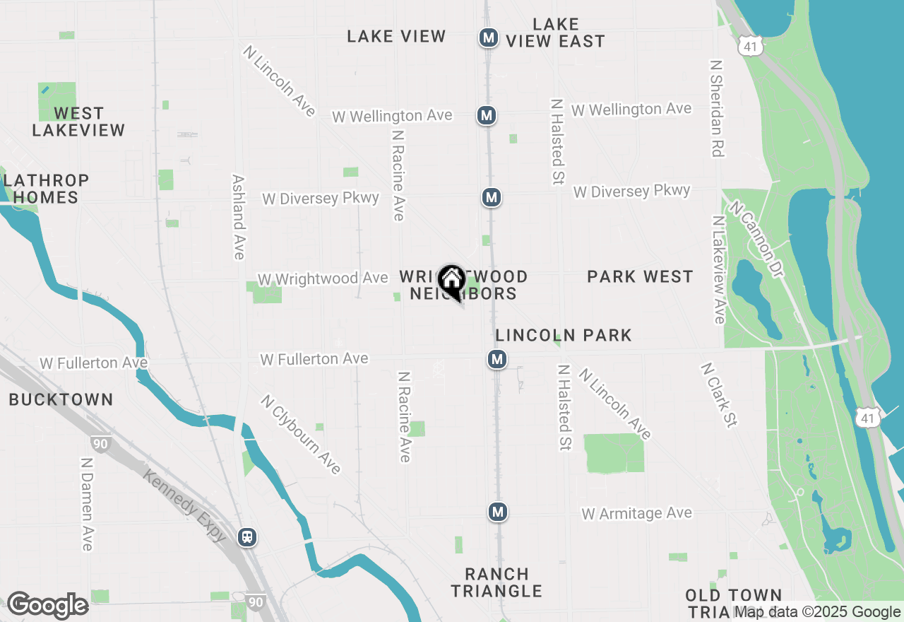 Map of 1046 W Altgeld Street #1N, Chicago, IL 60614
