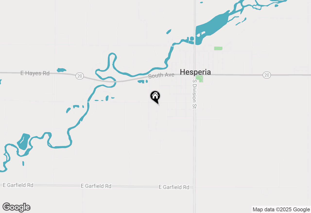 Map of  Lizzie Avenue, Hesperia, MI 49421